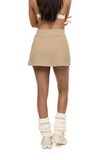 Close up of back of model wearing Formation Desert Xya Skirt 